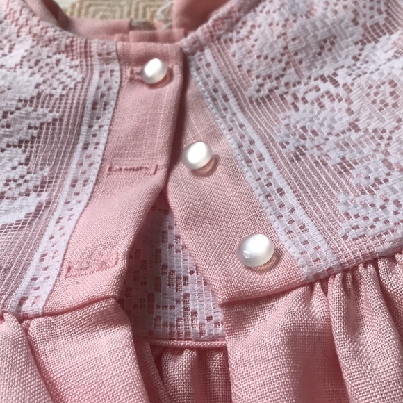 Vintage Lace Trimmed Dress with Overcoat Size 12 Months - Picture 2 of 13